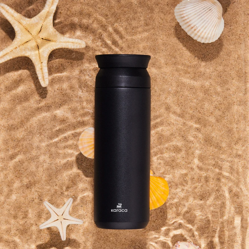 Karaca Rainbow Steel Auslaufsichere Thermoskanne 500 Ml Schwarz