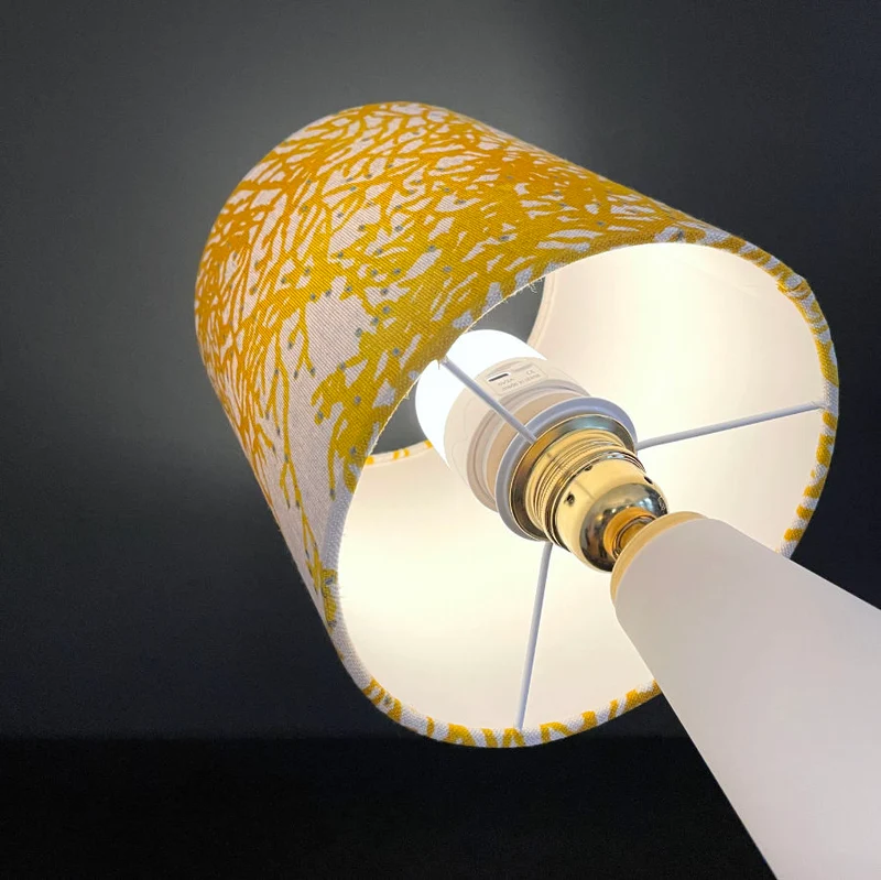 Tischlampe Koralle senfgelb