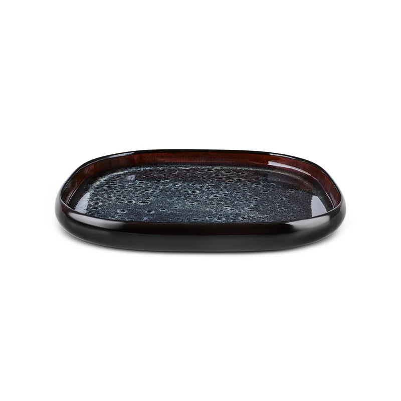 Karaca Earth Collection Galactic Shiny Black 55-teiliges Tafelservice für 12 Personen