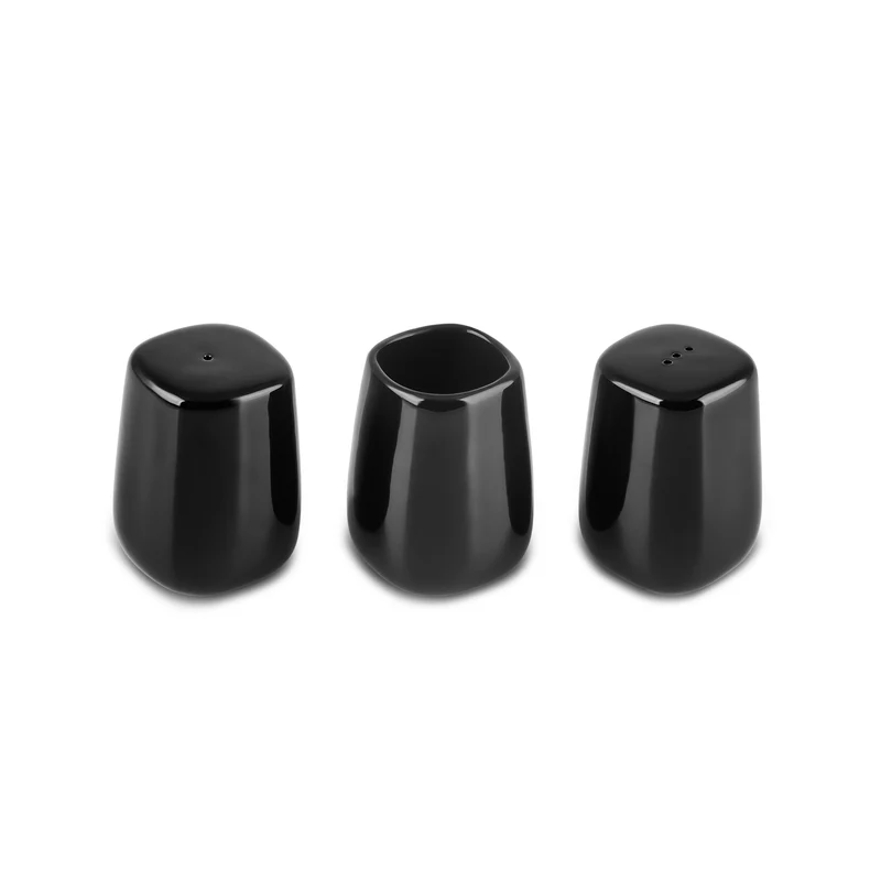 Karaca Earth Collection Galactic Shiny Black 55-teiliges Tafelservice für 12 Personen