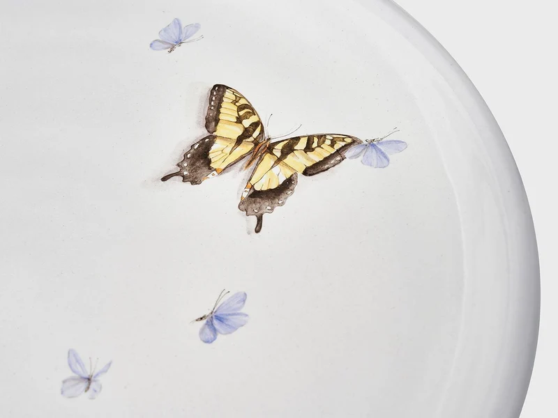 Majolika Vogel-Trinkschale | Papilio