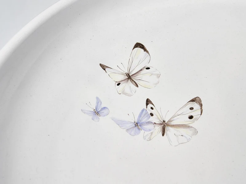 Majolika Vogel-Trinkschale | Papilio