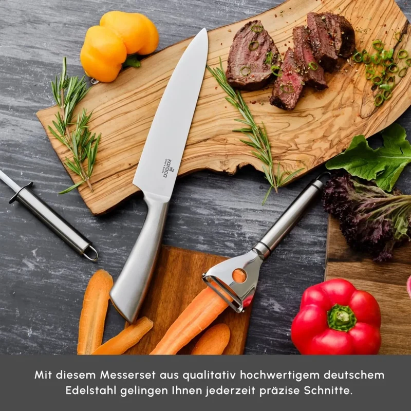 Karaca Meister Bremen Deutscher Stahl 9-teiliges Messerset