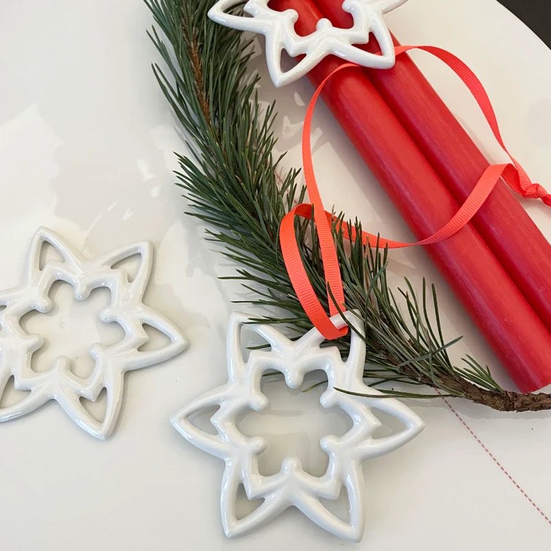 Weihnachtsanhänger - Schneekristall