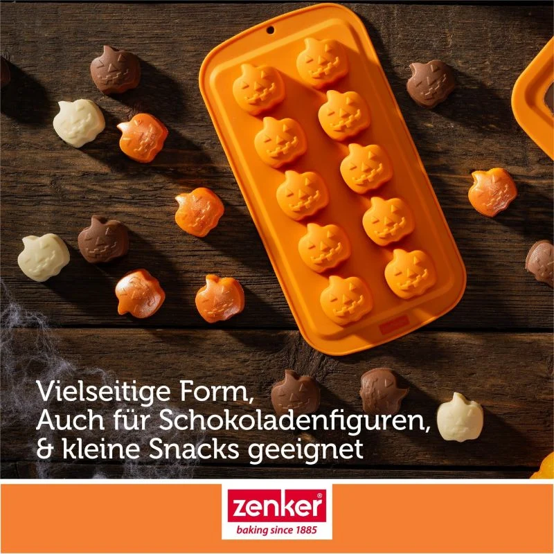 Schoko- & Eiswürfelform Mini-Kürbis – 10er - Zenker