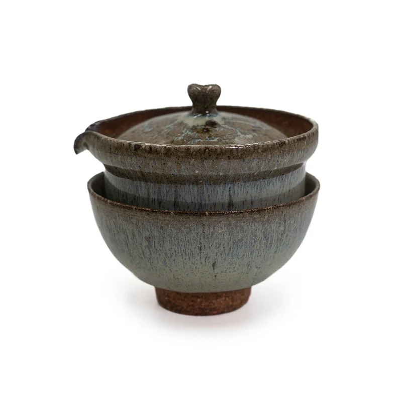Shiboridashi Set Ales Dancak weiß/blau (150 ml)