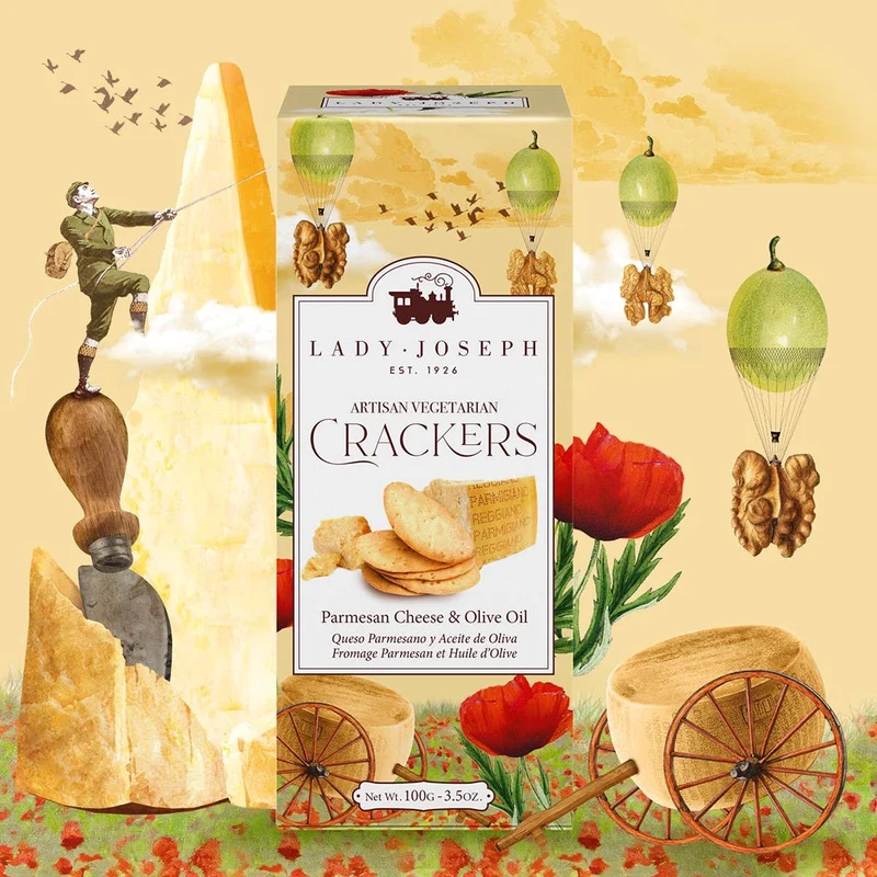Parmesan- und Olivenöl-Cracker | Käsesnack