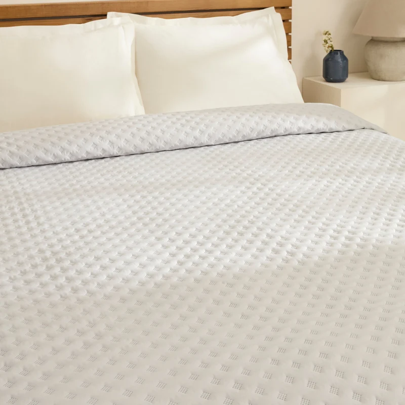Karaca Ines Tagesdecken-Set, Doppelbett, Grau