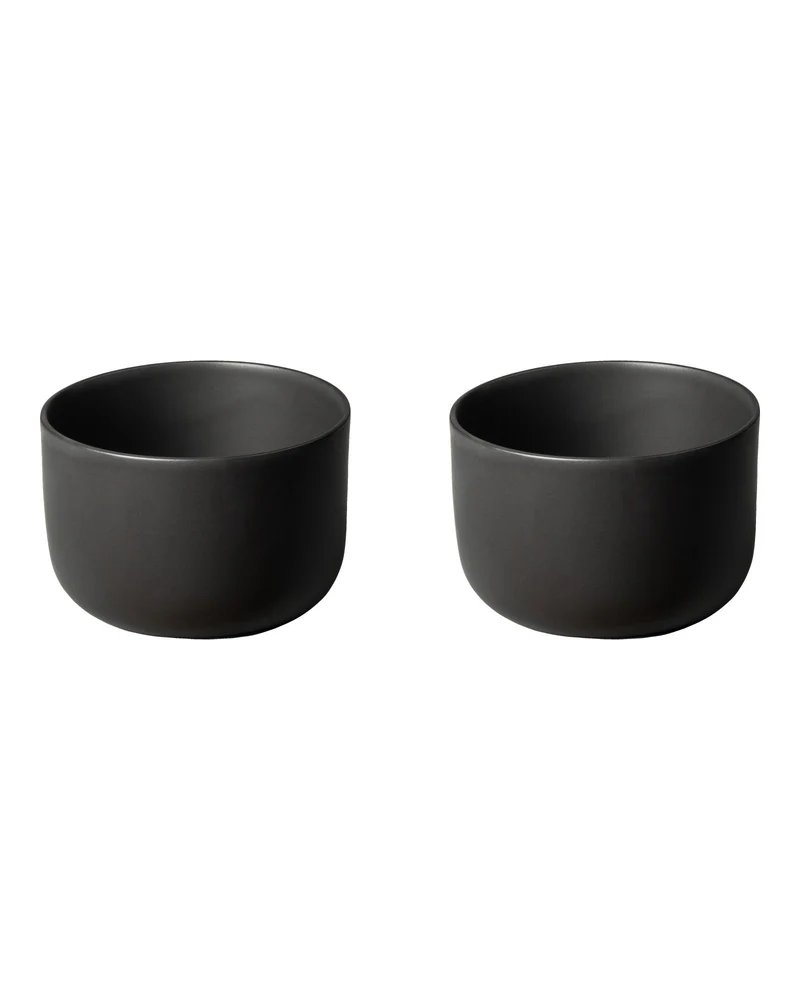 KAYA H Tea | Cappuccino Cup - Set of 2 | matte-black