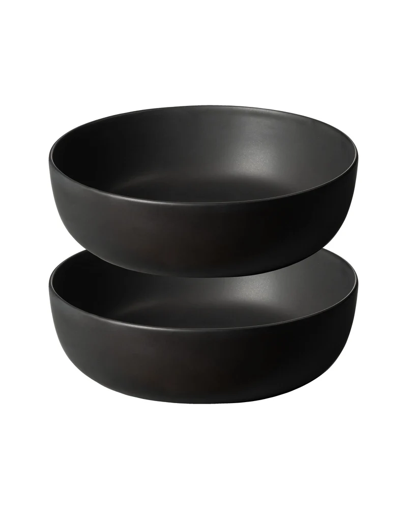 KAYA H Soup Bowl - Set of 2 | matte-black