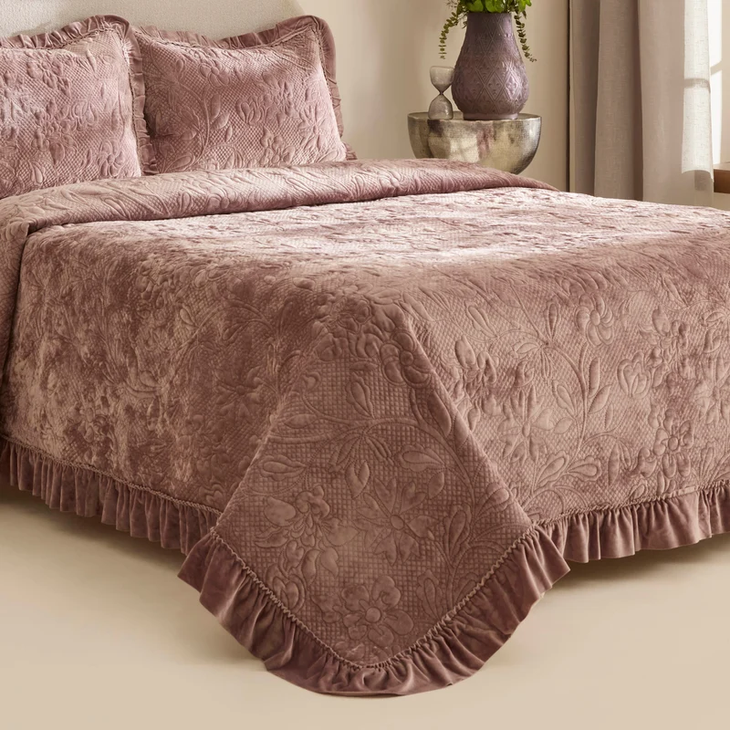 Karaca Audrey Tagesdecke, Doppelbett, Rose