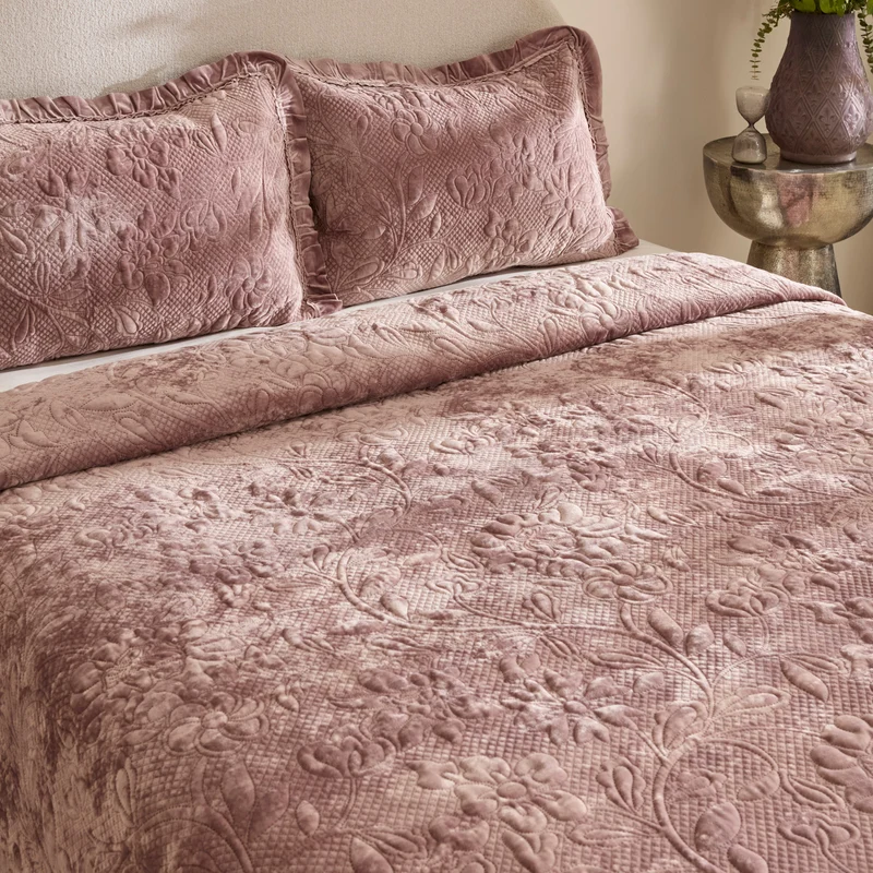 Karaca Audrey Tagesdecke, Doppelbett, Rose