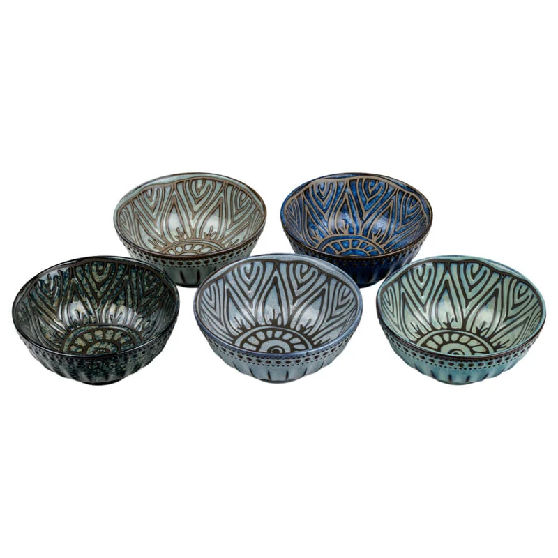 Teeschalen-Set Jara - 5 Porzellanschalen