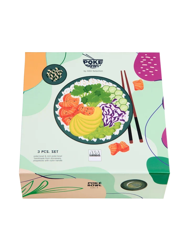 Poké Bowl Set, ocean | 24950264 | Steinzeug