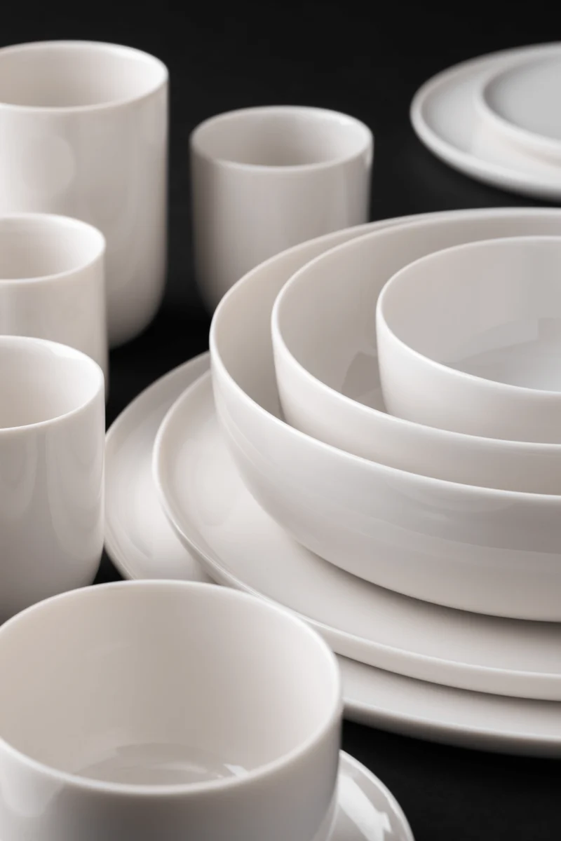 KAYA H Grand Bowl - Set of 2 | shiny-white