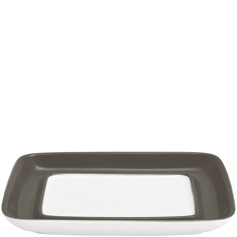KAHLA Pronto Colore Unterteil zur Butterdose, eckig warm gray