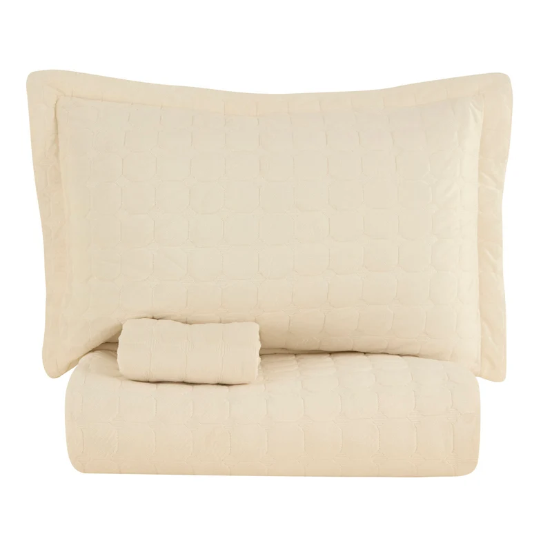 Karaca Alice Tagesdecke, Doppelbett, Creme