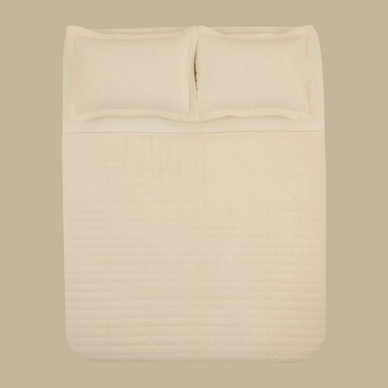 Karaca Alice Tagesdecke, Doppelbett, Creme
