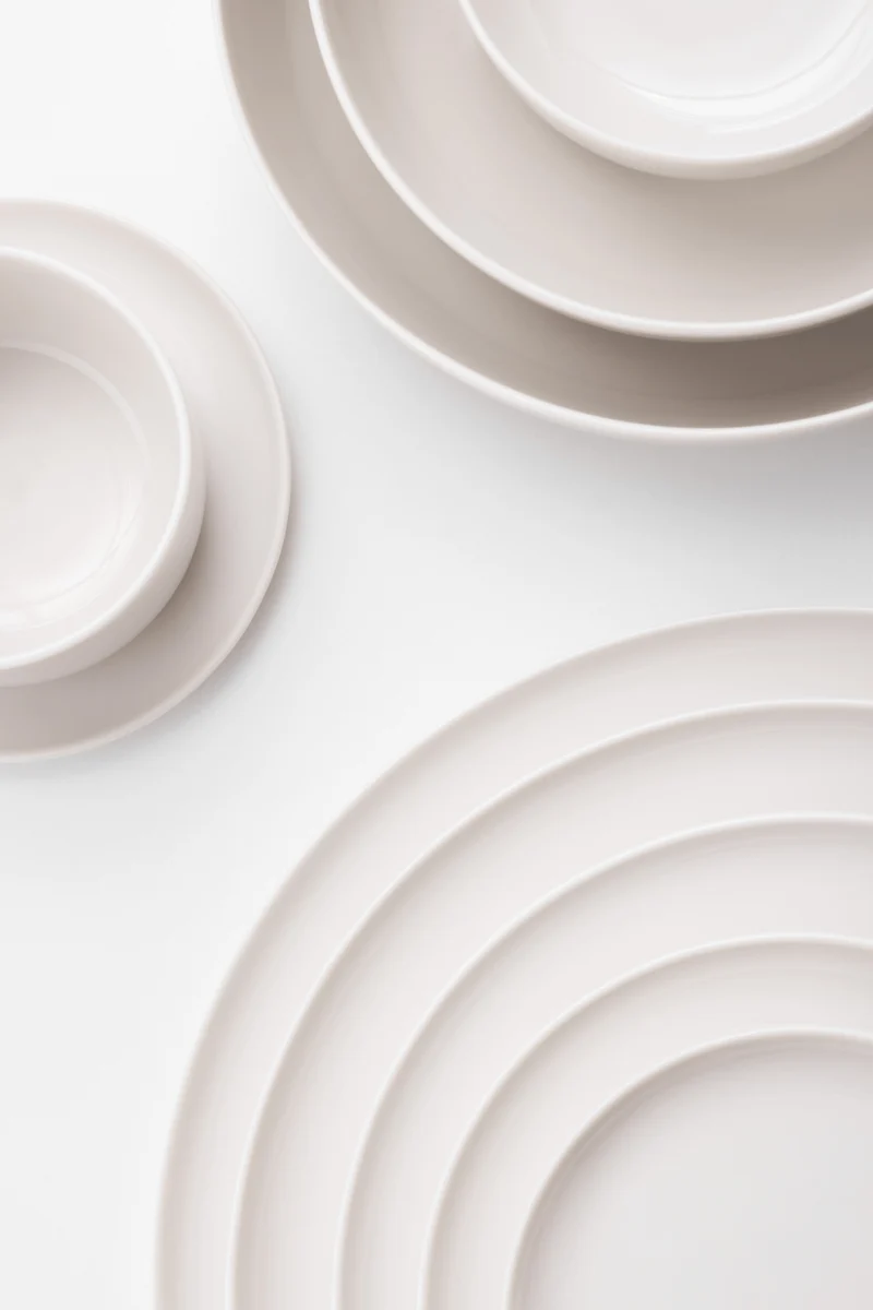KAYA H Dinner Plate - Set of 2 | shiny-white