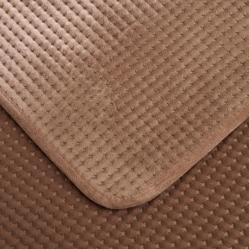 Karaca Chloe Tagesdecke, Einzelbett, Braun