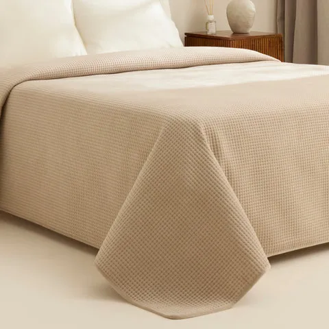 Karaca Chloe Tagesdecke, Doppelbett, Beige