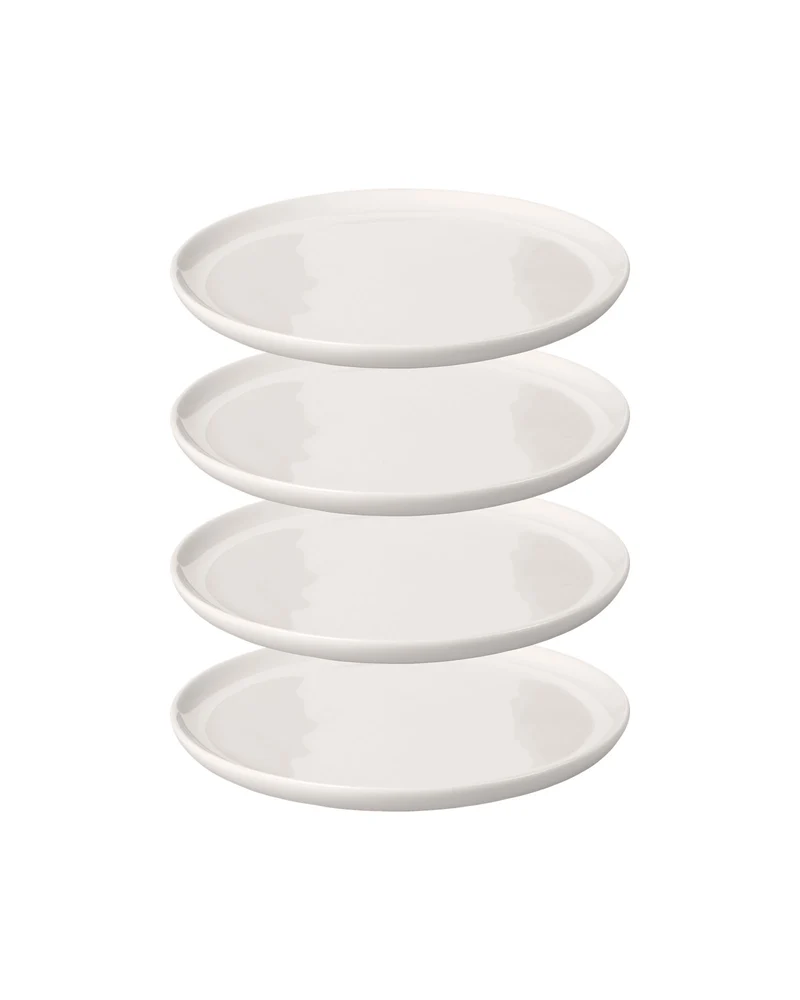 KAYA H Bread | Breakfast Plate - Set of 4 | shiny-white