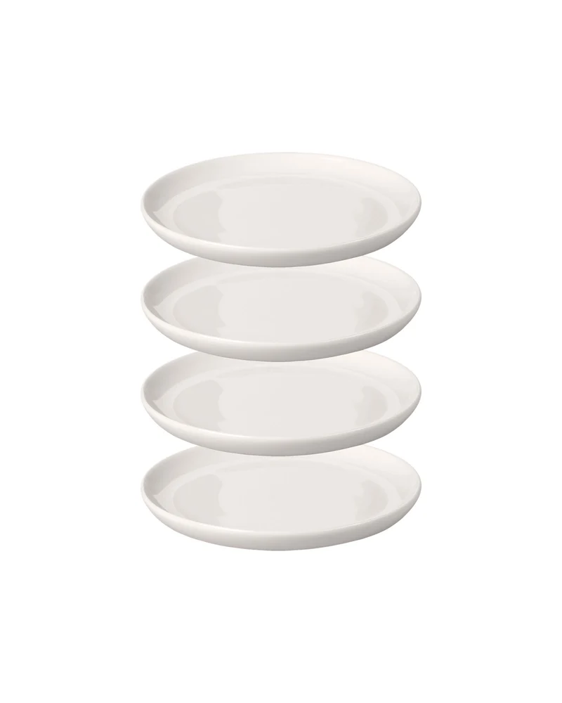 KAYA H Small Plate - Set of 4 | shiny-white