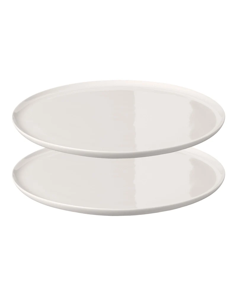 KAYA H Grand Dinner Plate - Set of 2 | shiny-white