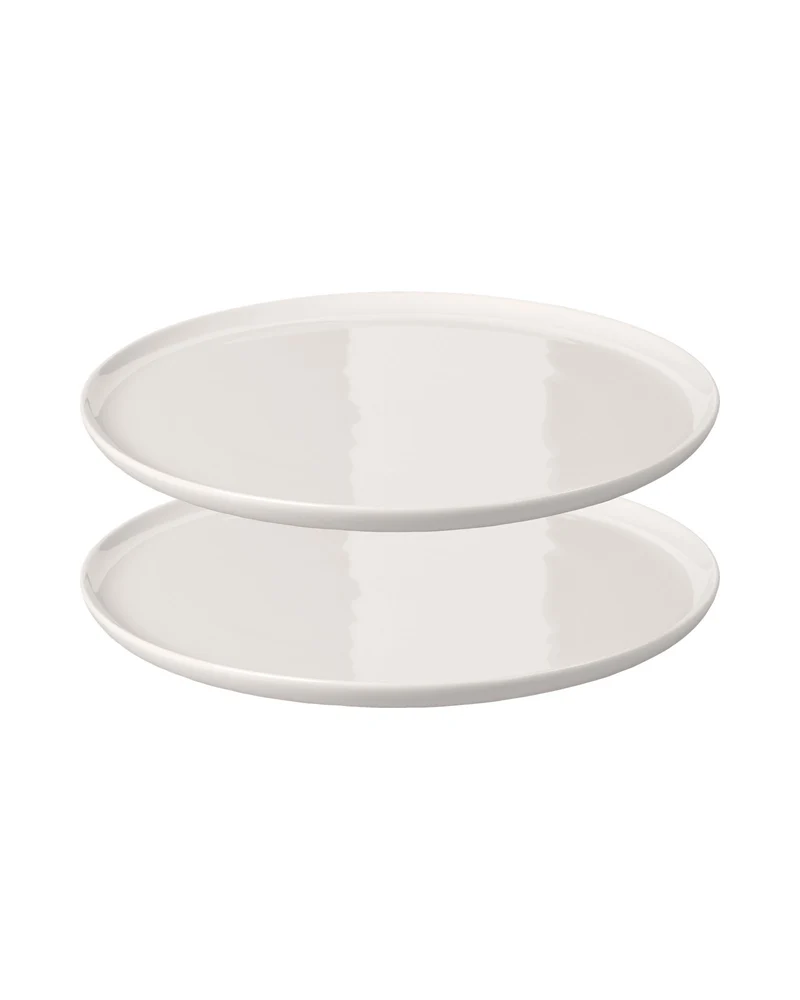 KAYA H Dinner Plate - Set of 2 | shiny-white
