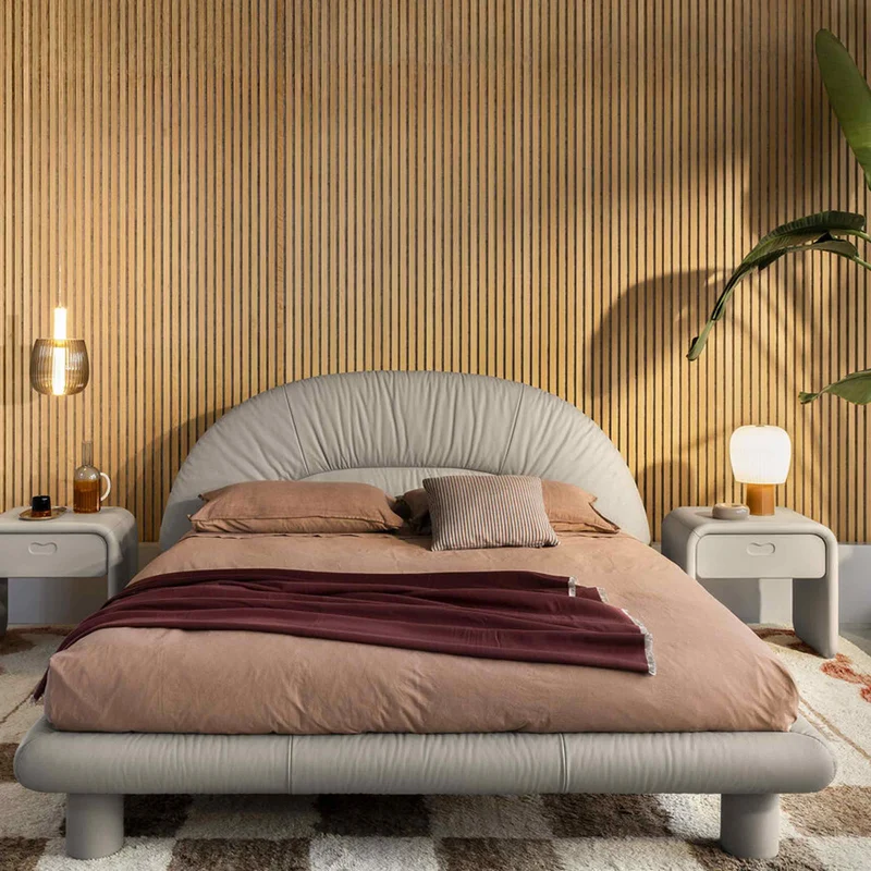 Bed LIELOW by Faye Toogood for Poltrona Frau