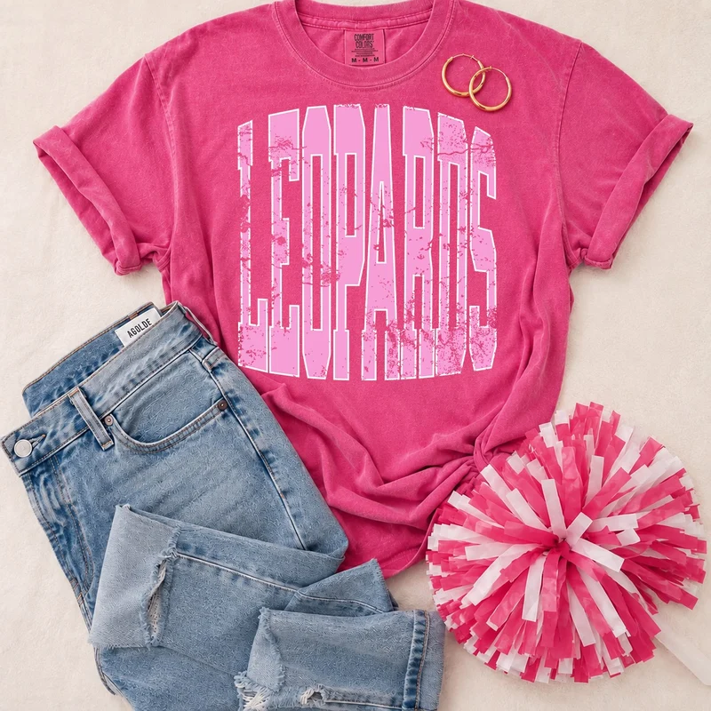 YOUTH Pink Vintage Mascot Tees