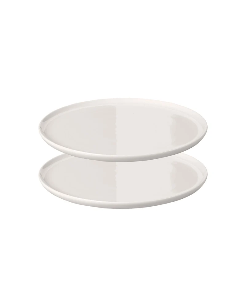 KAYA H Dessert Plate - Set of 2 | shiny-white