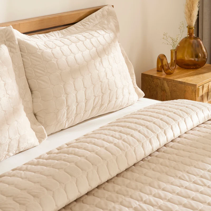 Karaca Alice Tagesdecken-Set, Doppelbett, Beige