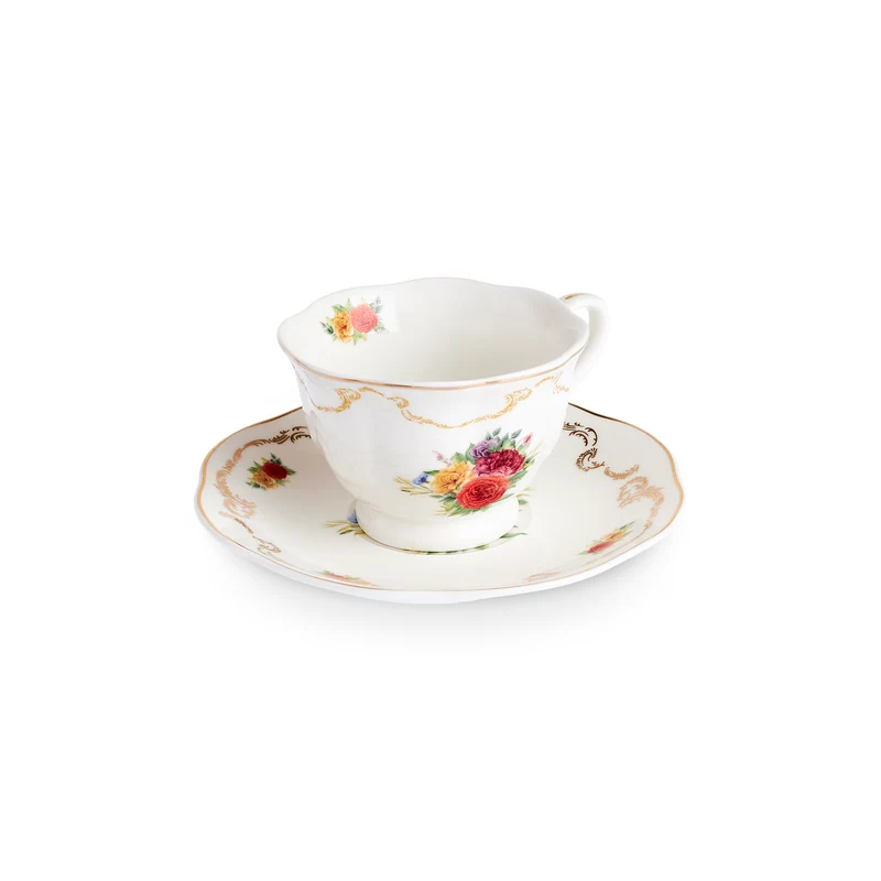 Karaca Antique 4-teiliges Teetassen-Set für 2 Personen, 200ML