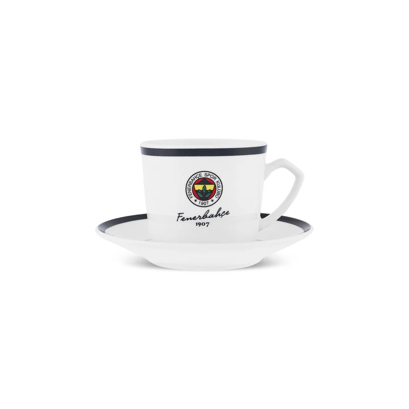 Karaca x Fenerbahçe Lizenziertes 6-Personen-Kaffeetassen-Set 80 ml