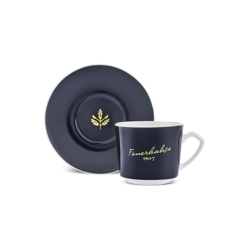 Karaca x Fenerbahçe Lizenziertes 6-Personen-Kaffeetassen-Set 80 ml