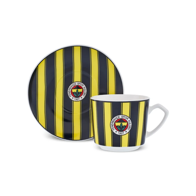 Karaca x Fenerbahçe Lizenziertes 6-Personen-Kaffeetassen-Set 80 ml