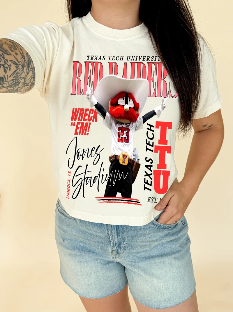 TCU & TTU Collegiate Boxy Crop Tees