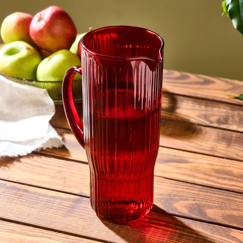 Karaca Zenith Glaskaraffe, 1L, Rot