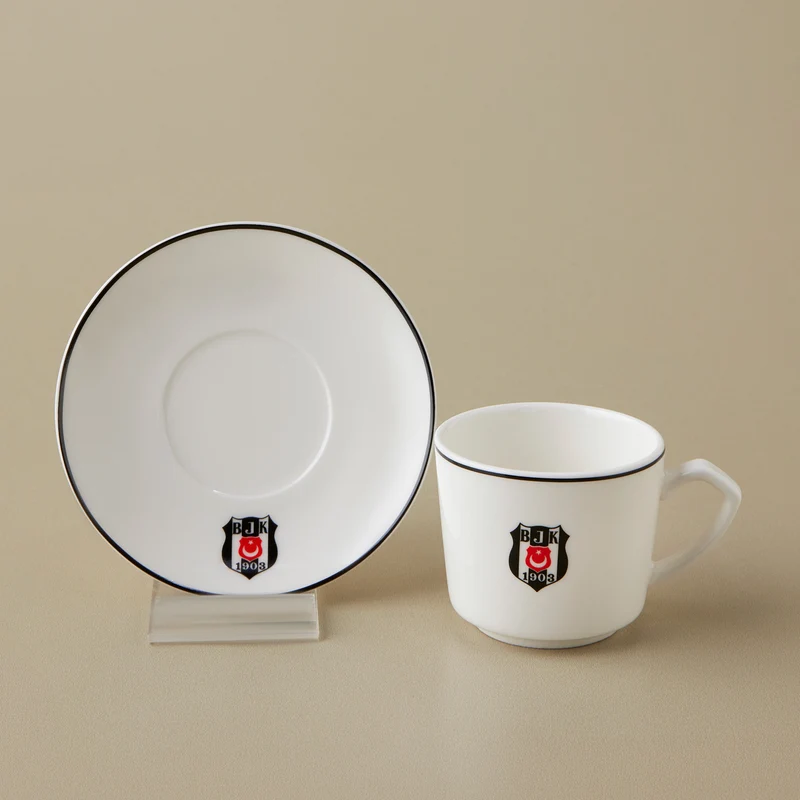 Karaca x Beşiktaş Lizenziertes 6-Personen-Kaffeetassen-Set 80 ml