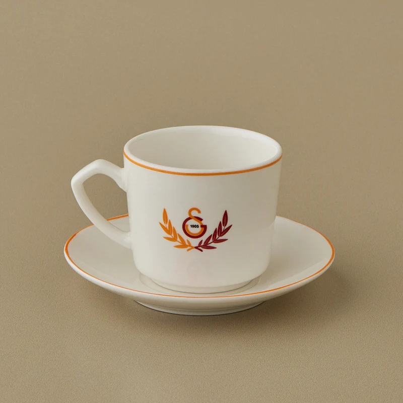 Karaca x Galatasaray Lizenziertes 6-Personen-Kaffeetassen-Set 80 ml
