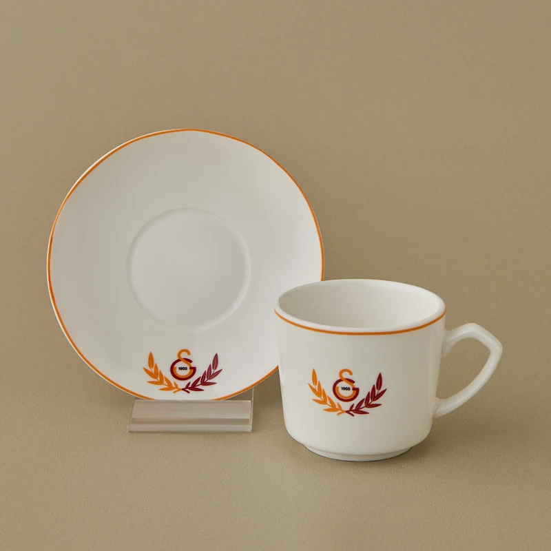 Karaca x Galatasaray Lizenziertes 6-Personen-Kaffeetassen-Set 80 ml