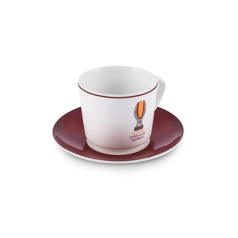 Karaca x Galatasaray Lizenziertes 6-Personen-Kaffeetassen-Set 80 ml