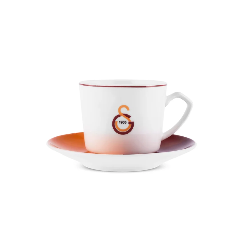 Karaca x Galatasaray Lizenziertes 6-Personen-Kaffeetassen-Set 80 ml