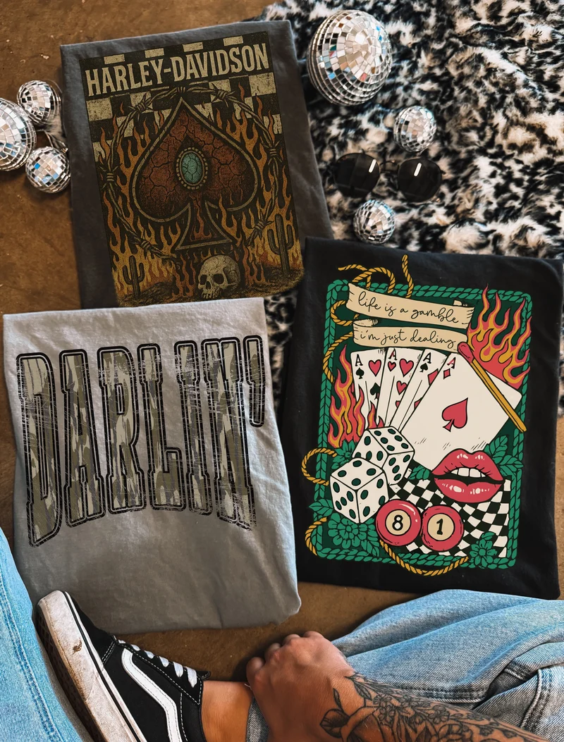 Western Grunge Comfort Colors Tees