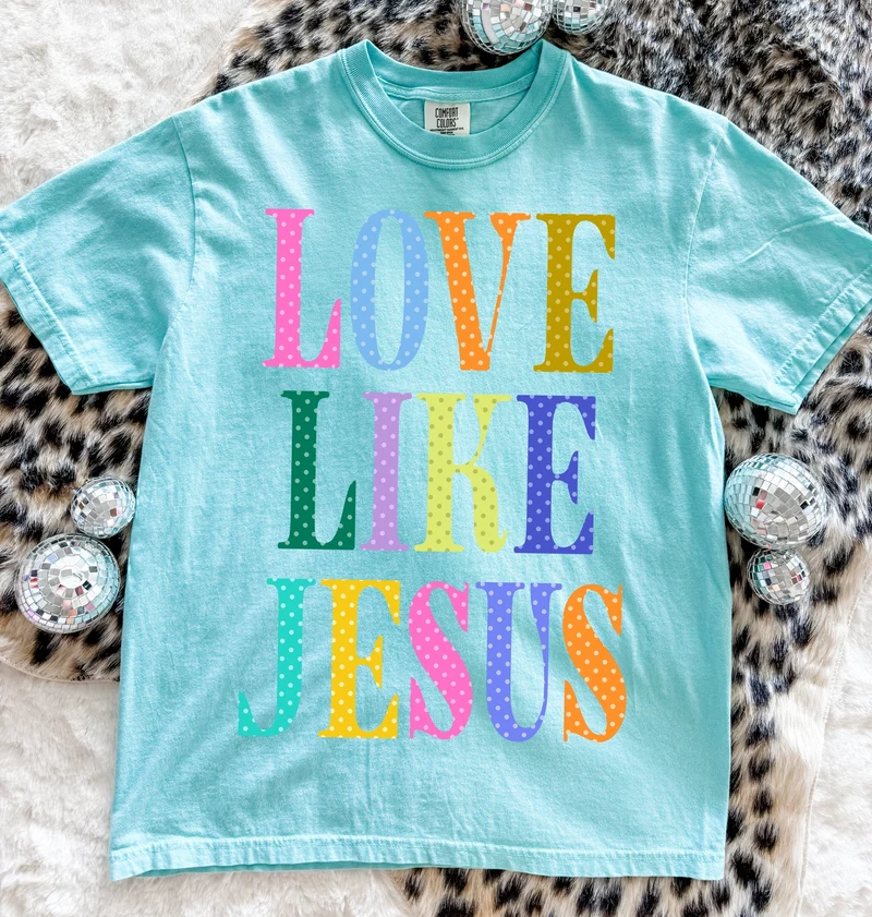ADULT Love Like Jesus Polkadots Tee