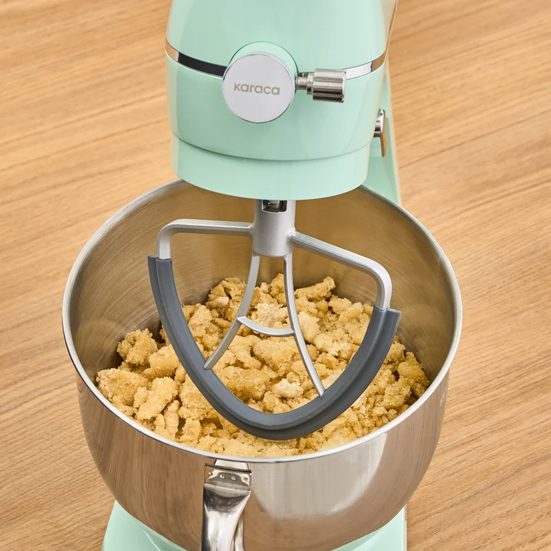 Karaca Multichef Artisan Standmixer mit Digitaldisplay, Gusseisen, Mint, 1800W, 7L