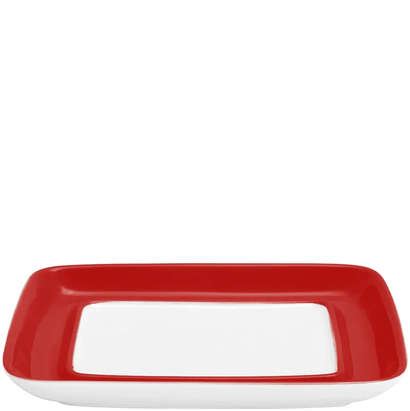 KAHLA Pronto Colore Unterteil zur Butterdose, eckig cherry red