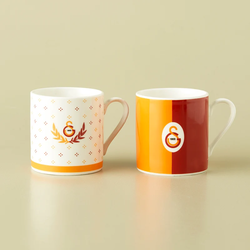Karaca x Galatasaray Lizenziertes 2-Personen-Teetassen-Set, 230ML