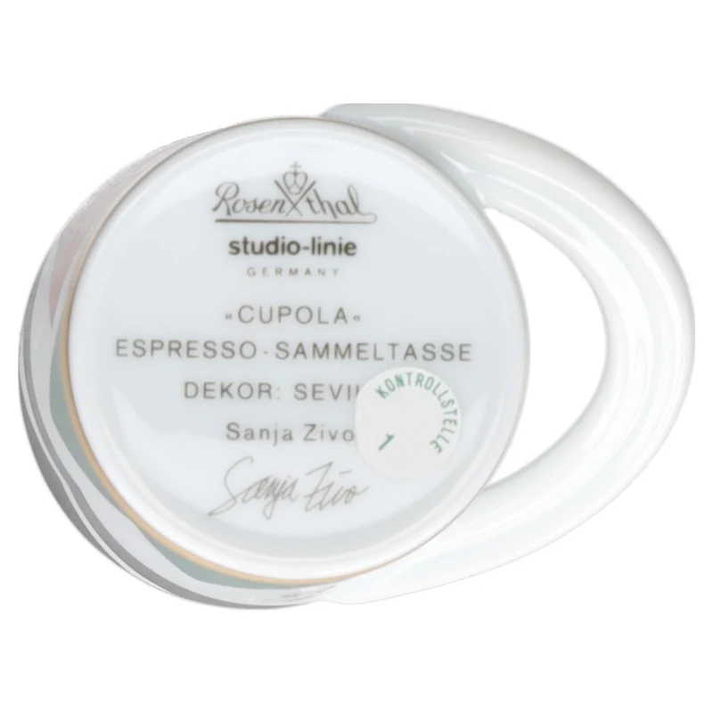 Mokkatasse Espressotasse mit Untertasse - Dekor Sevillia - Sanja Zivo